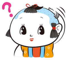 Japanese retro dolls sticker #1388147