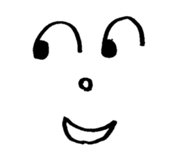 Sticker of expression (hand-painted) 2 sticker #1388443