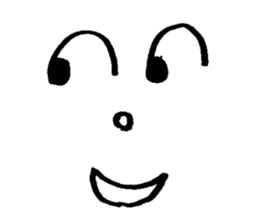 Sticker of expression (hand-painted) 2 sticker #1388443