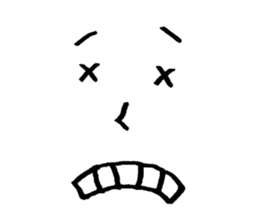 Sticker of expression (hand-painted) 2 sticker #1388447