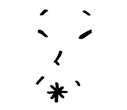 Sticker of expression (hand-painted) 2 sticker #1388450