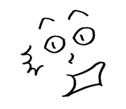 Sticker of expression (hand-painted) 2 sticker #1388452