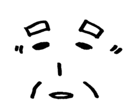 Sticker of expression (hand-painted) 2 sticker #1388453