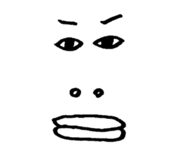 Sticker of expression (hand-painted) 2 sticker #1388454