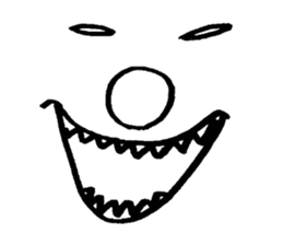 Sticker of expression (hand-painted) 2 sticker #1388455