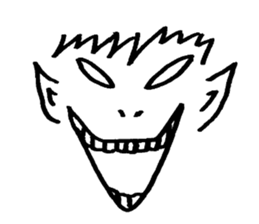 Sticker of expression (hand-painted) 2 sticker #1388460