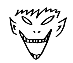 Sticker of expression (hand-painted) 2 sticker #1388460