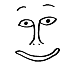 Sticker of expression (hand-painted) 2 sticker #1388462