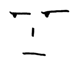 Sticker of expression (hand-painted) 2 sticker #1388463