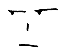 Sticker of expression (hand-painted) 2 sticker #1388463