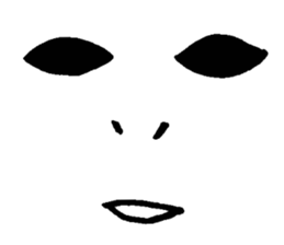 Sticker of expression (hand-painted) 2 sticker #1388464