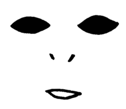 Sticker of expression (hand-painted) 2 sticker #1388464