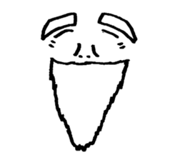 Sticker of expression (hand-painted) 2 sticker #1388467