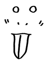 Sticker of expression (hand-painted) 2 sticker #1388470