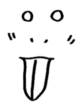 Sticker of expression (hand-painted) 2 sticker #1388470