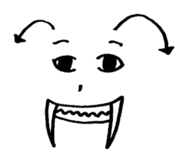 Sticker of expression (hand-painted) 2 sticker #1388472