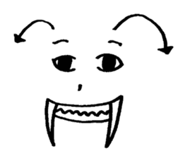 Sticker of expression (hand-painted) 2 sticker #1388472