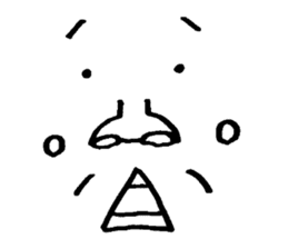 Sticker of expression (hand-painted) 2 sticker #1388473