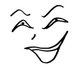 Sticker of expression (hand-painted) 2 sticker #1388474