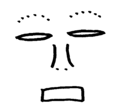 Sticker of expression (hand-painted) 2 sticker #1388475