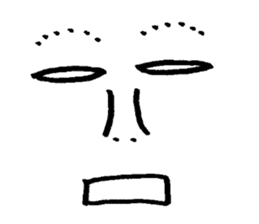 Sticker of expression (hand-painted) 2 sticker #1388475