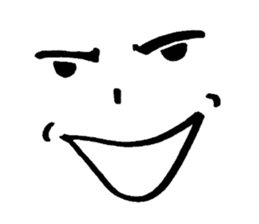 Sticker of expression (hand-painted) 2 sticker #1388476