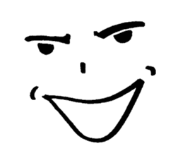 Sticker of expression (hand-painted) 2 sticker #1388476