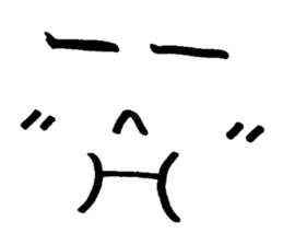 Sticker of expression (hand-painted) 2 sticker #1388478