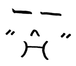 Sticker of expression (hand-painted) 2 sticker #1388478