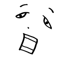 Sticker of expression (hand-painted) 2 sticker #1388479