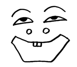 Sticker of expression (hand-painted) 2 sticker #1388481