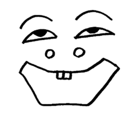 Sticker of expression (hand-painted) 2 sticker #1388481