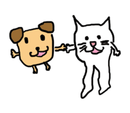 dog & cat ? sticker #1389481