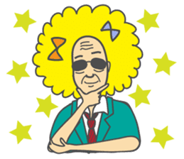 Afro grandpa sticker #1391077