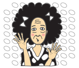 Afro grandpa sticker #1391078