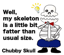 Chubby Skull(English Ver.) sticker #1391337