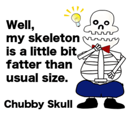 Chubby Skull(English Ver.) sticker #1391337