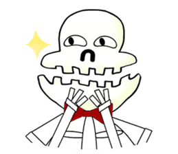 Chubby Skull(English Ver.) sticker #1391340