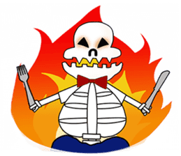 Chubby Skull(English Ver.) sticker #1391355