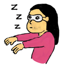 Young Lady sticker #1391619