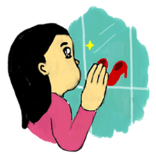 Young Lady sticker #1391622