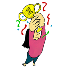 Young Lady sticker #1391630