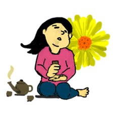 Young Lady sticker #1391633