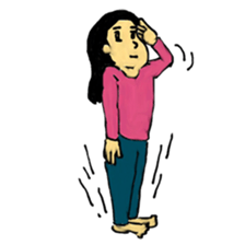 Young Lady sticker #1391636