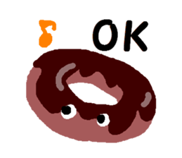 Handwritten doughnuts sticker #1391759