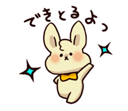 Words of Hiroshima rabbit 2 sticker #1392279