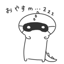 White Dinosaur Sticker sticker #1393409