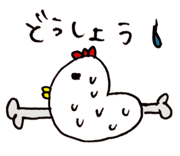 White sweetie chickenz sticker #1394320