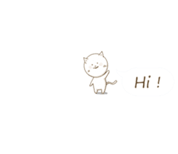 Minuscule Cat ver.1(English) sticker #1394330