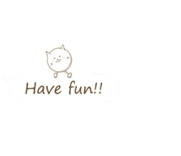 Minuscule Cat ver.1(English) sticker #1394361